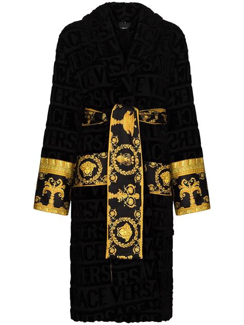 versace sweater black|versace dressing gown women.